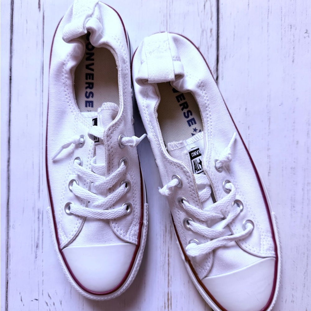Converse White Canvas Sneakers